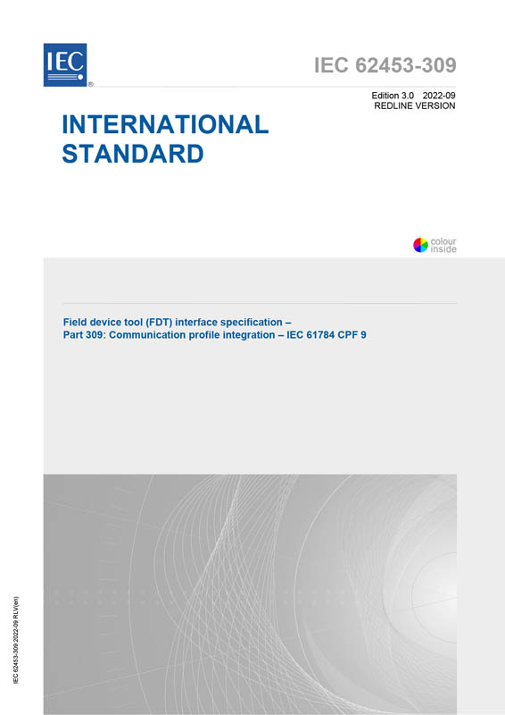 Cover IEC 62453-309:2022 RLV